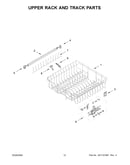 Upper rack and track parts
