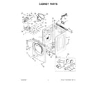 Whirlpool WGD71HEDW0 cabinet parts diagram