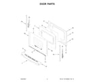 Whirlpool WFE505W0JS4 door parts diagram