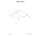 Whirlpool WFE505W0JS4 drawer parts diagram