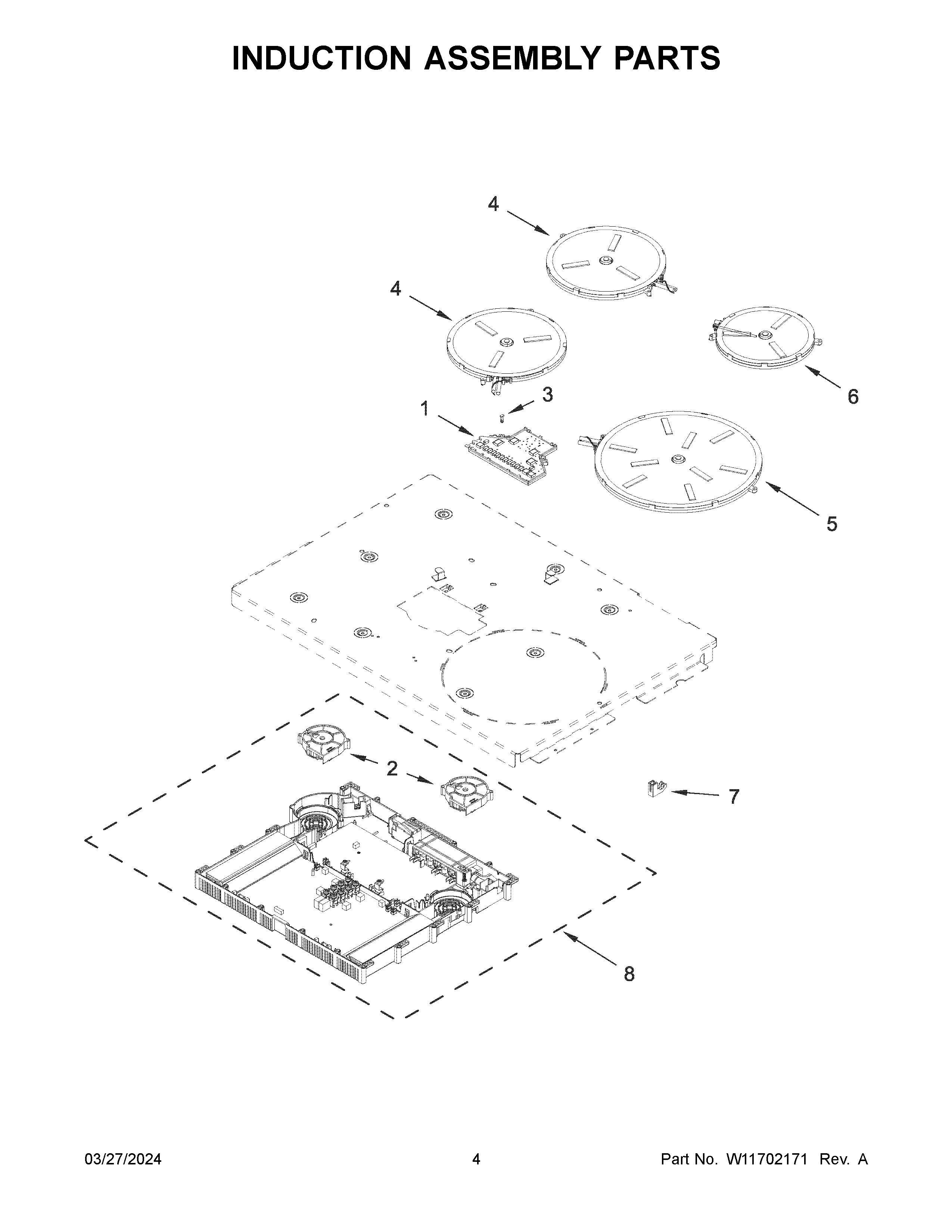 Induction assembly parts