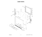 Whirlpool WSIS5030RZ0 door parts diagram