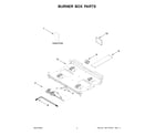 KitchenAid KFGC500JSS07 burner box parts diagram