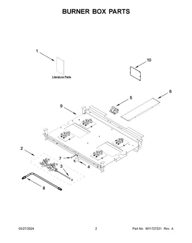 Burner box parts