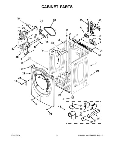 Cabinet parts
