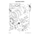 Whirlpool WED71HEDW1 bulkhead parts diagram