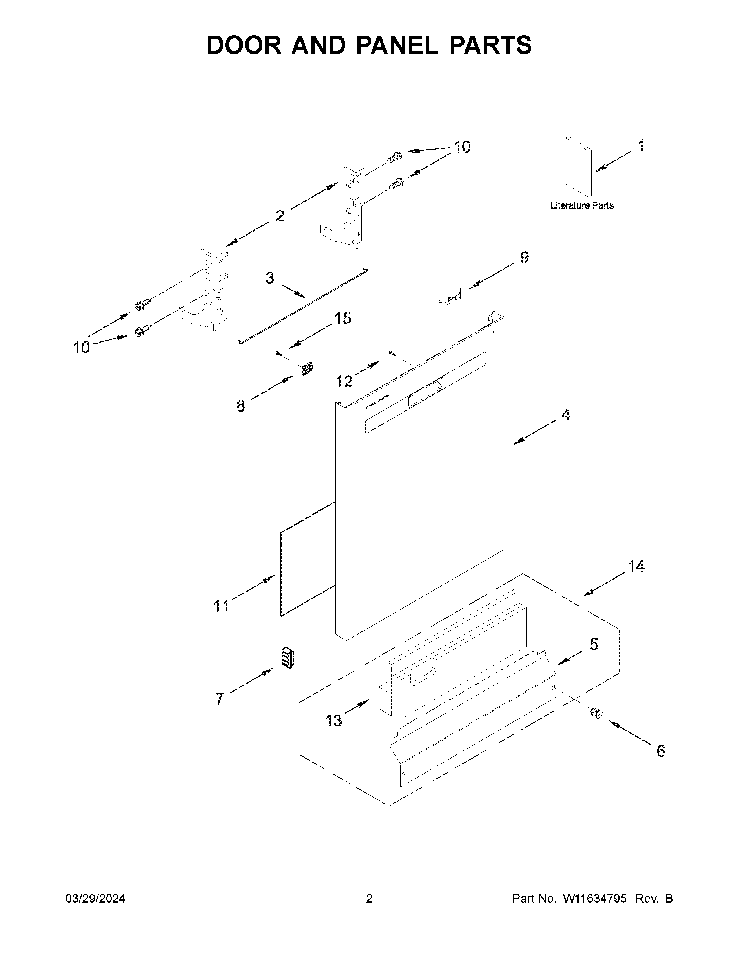 Door and panel parts