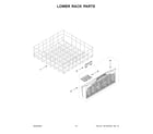 Whirlpool WDP560HAMZ0 lower rack parts diagram