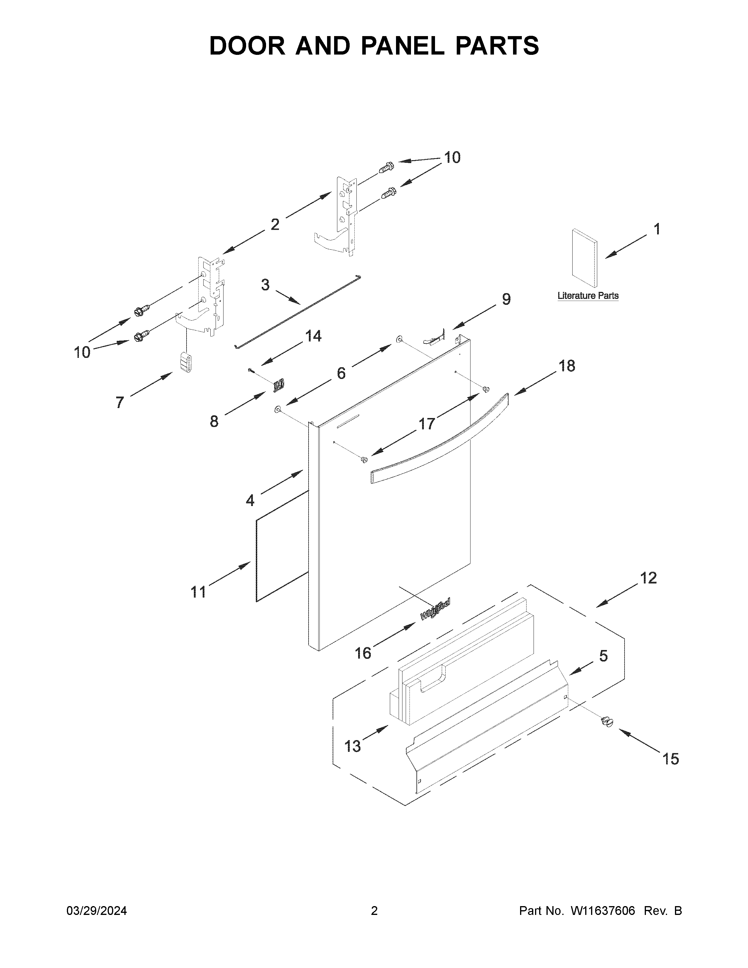 Door and panel parts