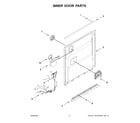 Whirlpool WDT540HAMZ1 inner door parts diagram