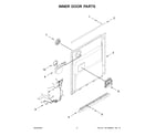 Whirlpool WDP540HAMZ4 inner door parts diagram