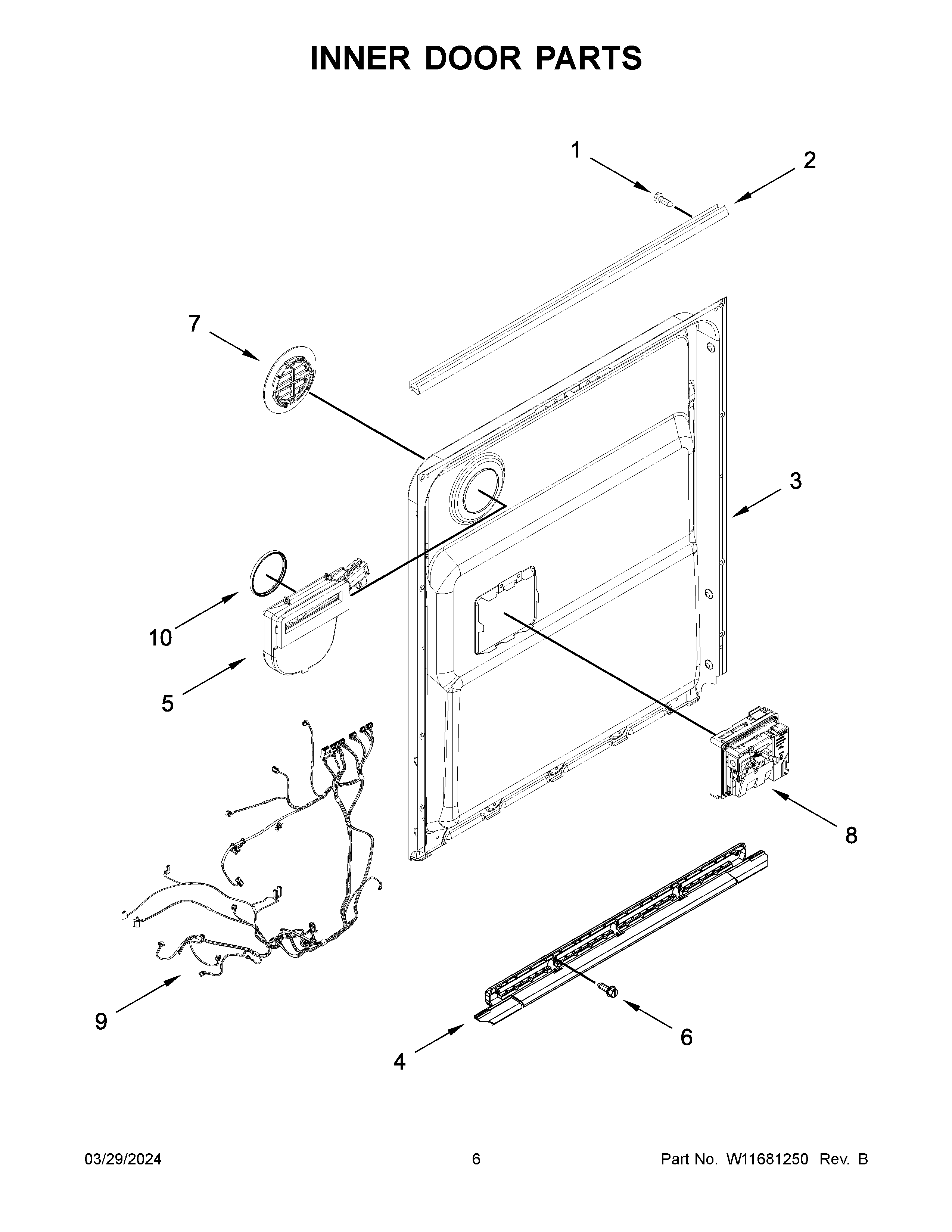 Inner door parts