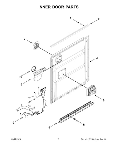 Inner door parts