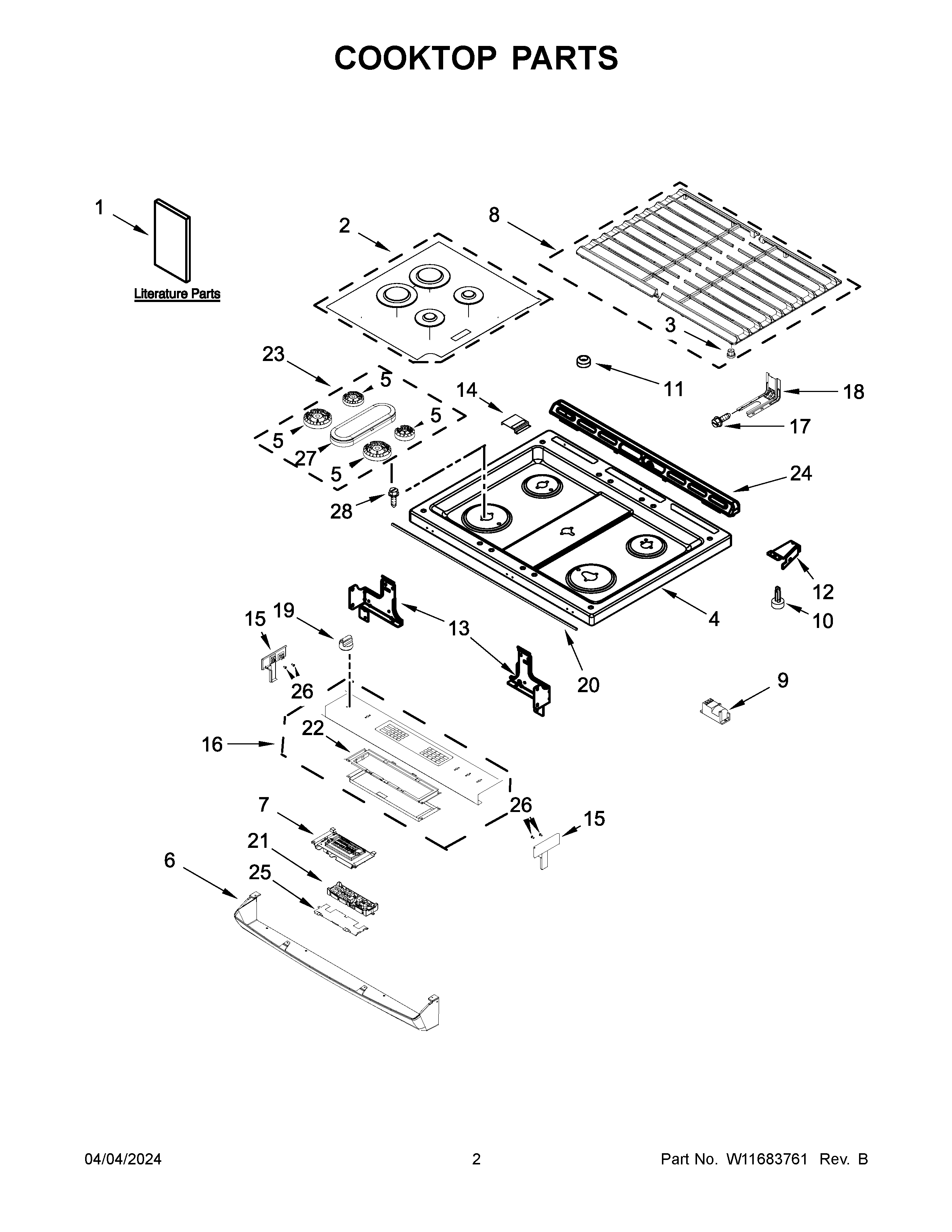 COOKTOP PARTS