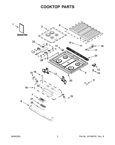 Cooktop parts