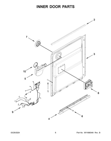 Inner door parts