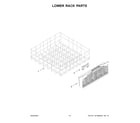 Whirlpool WDT540HAMZ4 lower rack parts diagram