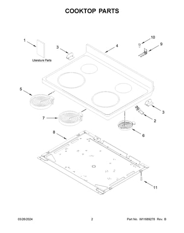 Cooktop parts