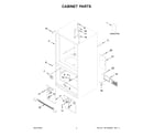 Amana ABB1924BRM05 cabinet parts diagram