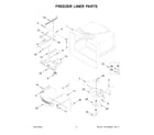 Amana ABB1924BRM05 freezer liner parts diagram