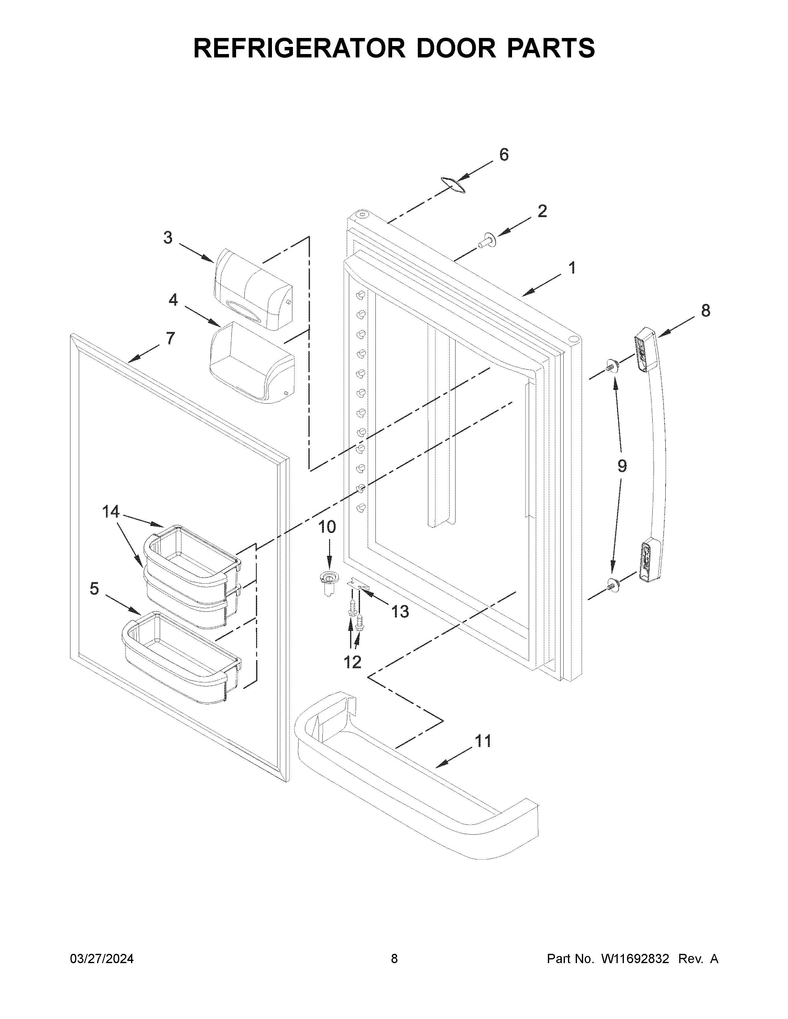 REFRIGERATOR DOOR PARTS