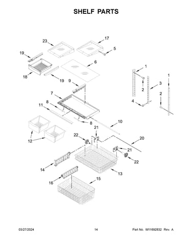 Shelf parts