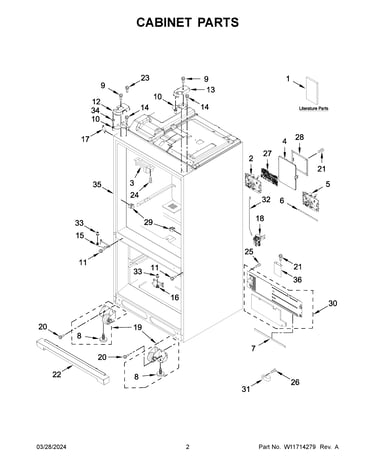 Cabinet parts