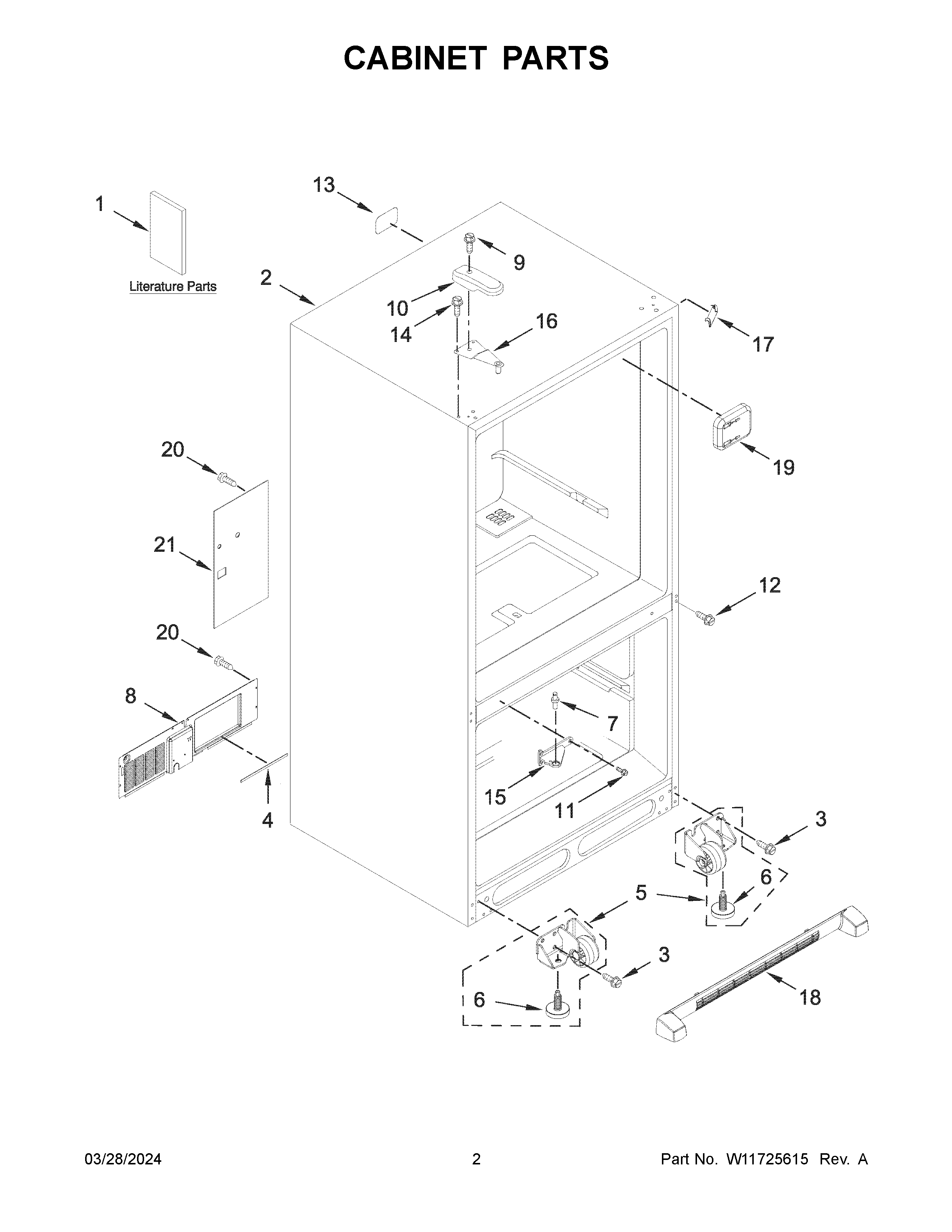 Cabinet parts