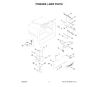 KitchenAid KRBR102ESS05 freezer liner parts diagram