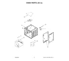 KitchenAid KFDC558JSS03 oven parts (30 in) diagram