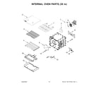 KitchenAid KFDC558JSS03 internal oven parts (30 in) diagram