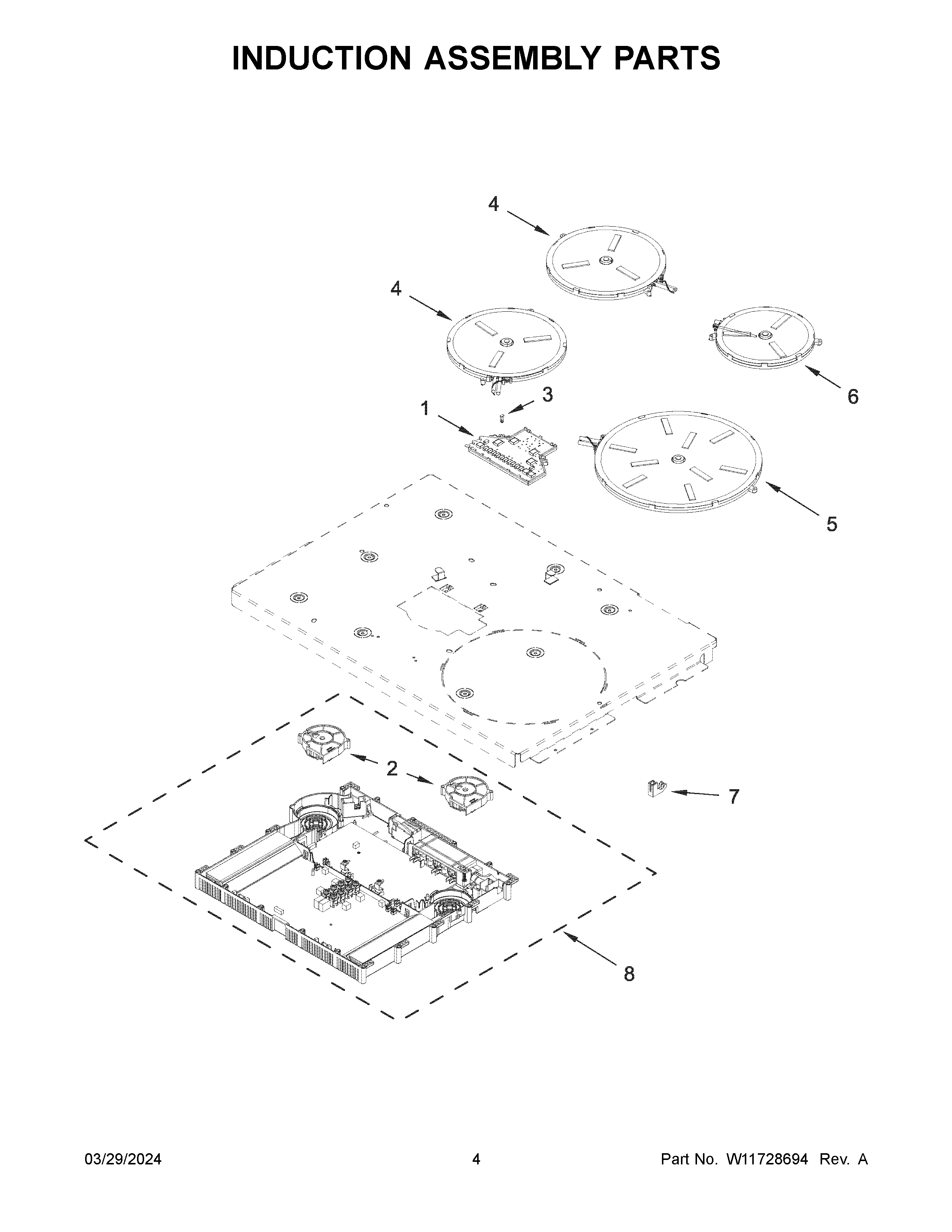 Induction assembly parts