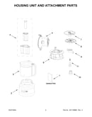 Housing unit and attachment parts