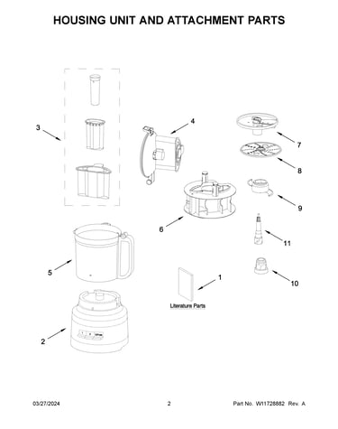 Housing unit and attachment parts