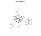 KitchenAid KFDC558JBK03 oven parts (30 in) diagram