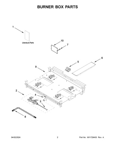 Burner box parts