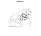 Whirlpool WED9051YW1 door parts diagram