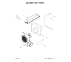 Jenn-Air JGD3536GB05 blower unit parts diagram