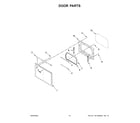 Whirlpool WED8127LC2 door parts diagram