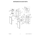 Whirlpool WRMF7736PZ00 refrigerator door parts diagram