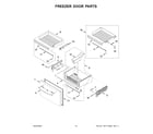 Whirlpool WRMF7736PZ00 freezer door parts diagram