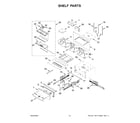 Whirlpool WRMF7736PZ00 shelf parts diagram