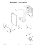 Dispenser front parts