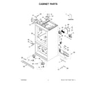 Whirlpool WRMF7736PV00 cabinet parts diagram