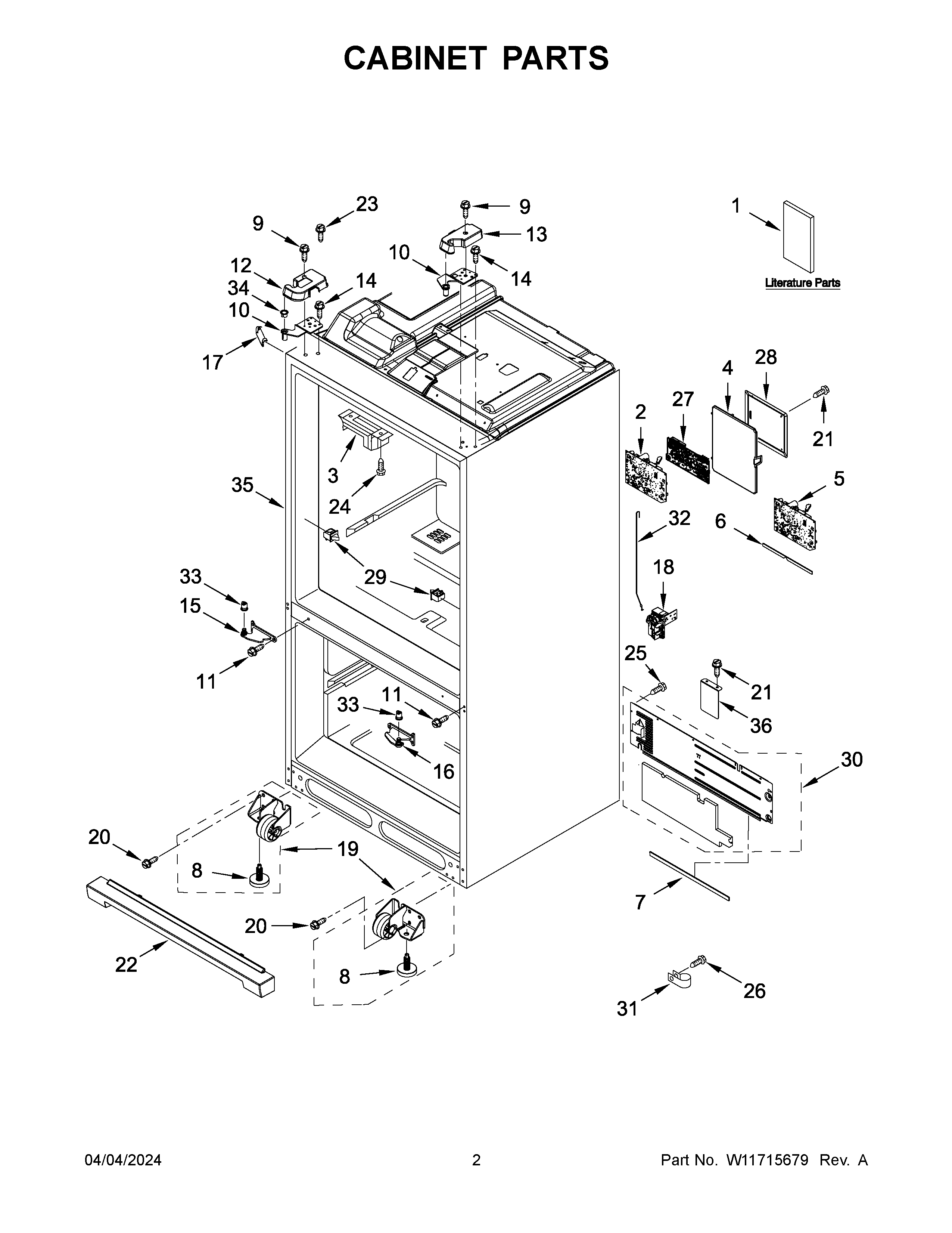 Cabinet parts