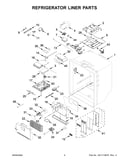 Refrigerator liner parts