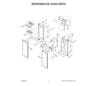 Whirlpool WRMF7736PV00 refrigerator door parts diagram