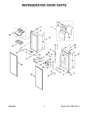 Refrigerator door parts