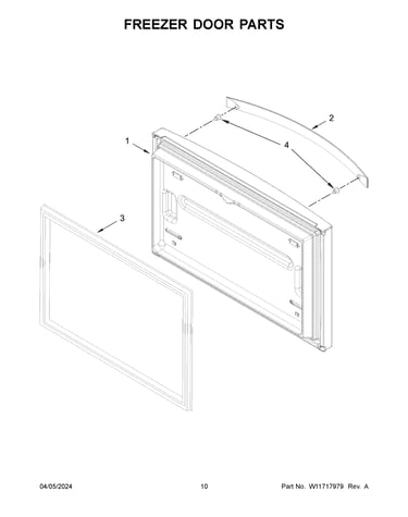 Freezer door parts