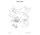 Whirlpool WRFF5333PB01 shelf parts diagram